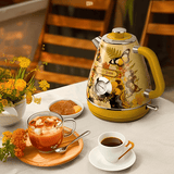 1.7 L Retro Floral Painted Electric Kettle - 1200 W