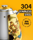 1.7 L Retro Floral Painted Electric Kettle - 1200 W