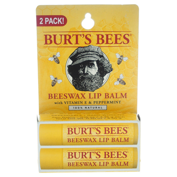 Beeswax Lip Balm Twin Pack By Burt’s Bees for Unisex - 0.15 Oz.
