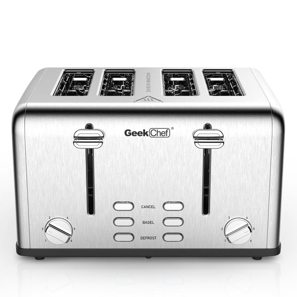 Geek Chef 4 Slice Stainless Steel Toaster