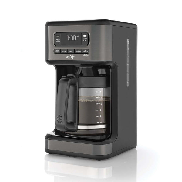 Mr. Coffee 14 Cup Programmable Coffee Maker - Dark Stainless Steel