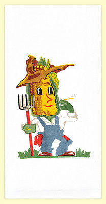 "Corn Guy" Retro Kitchen Towel - Coffin's Mercantile, LLC