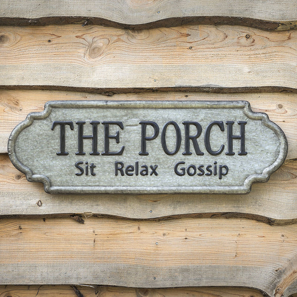 “The Porch” Metal Sign