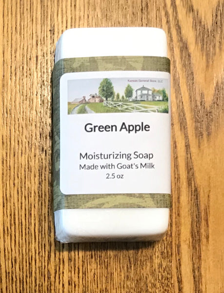 Green Apple Moisturizing Goat’s Milk Soap - 2.5 Oz. - Qty. 2