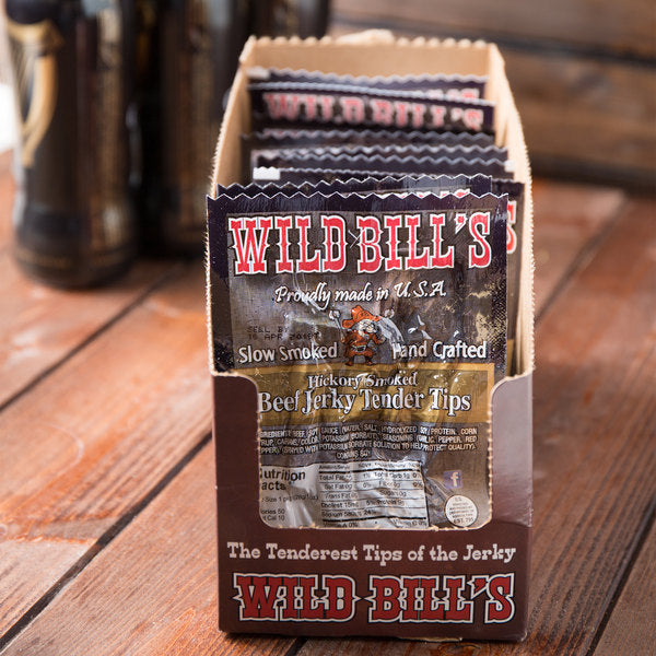 Wild Bill's 1 Oz. Hickory Smoked Tender Tips Beef Jerky - Qty. 12