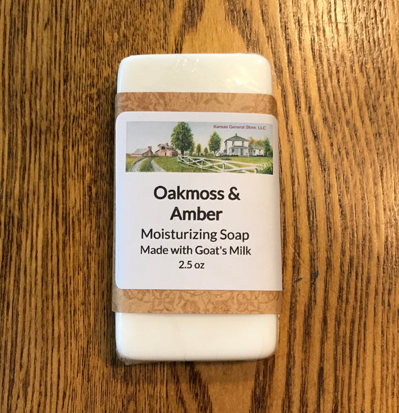 Oakmoss & Amber Moisturizing Goat’s Milk Soap - 2.5 Oz. - Qty. 2