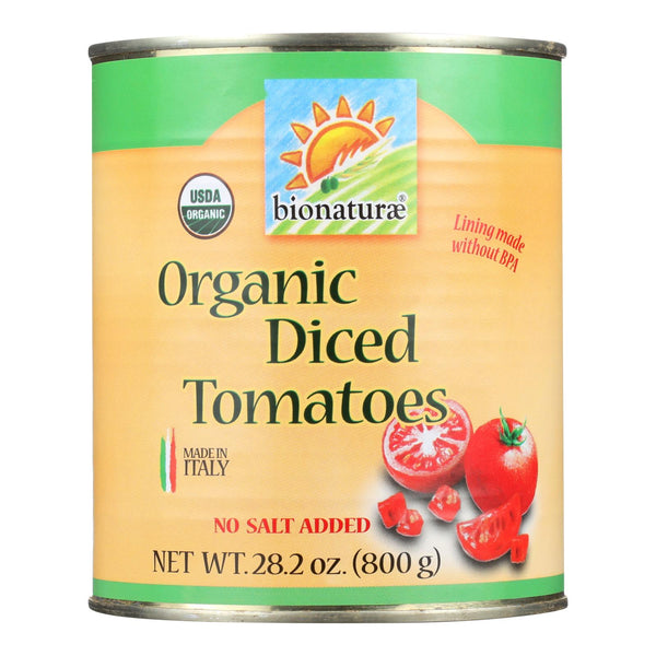 Bionaturae Tomatoes - Organic - Diced - 28.2 Oz.- Qty. 12