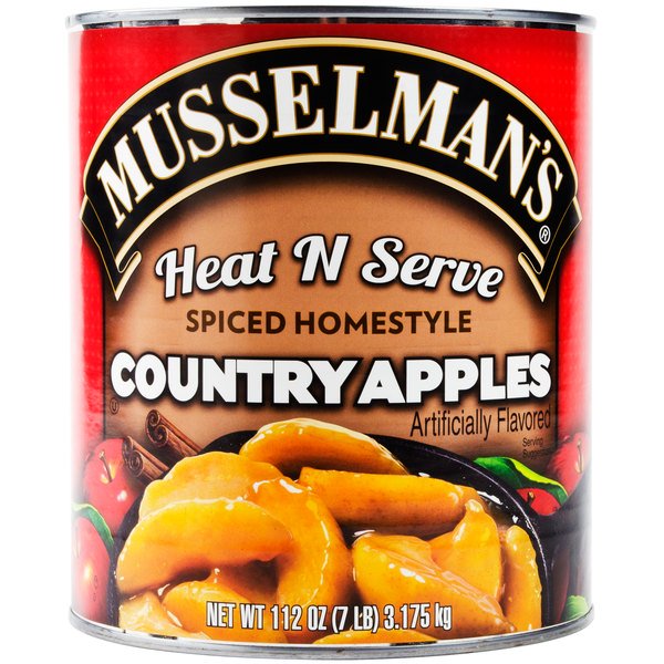 Musselman's Heat N Serve Spiced Homestyle Country Apples - 7 Lb. Can