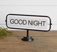 “Good Night” /“Good Day” Flip Sign