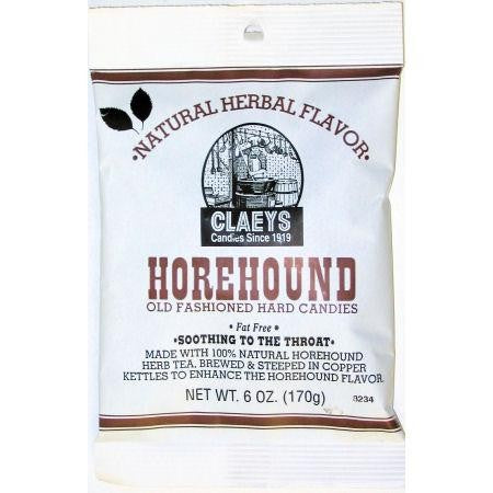 Claeys Old Fashioned Horehound Hard Candy- 24 Bags - Coffin's Mercantile, LLC