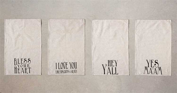 Cotton Hand Towels With Southern Sayings - 4 Styles - Coffin's Mercantile, LLC
